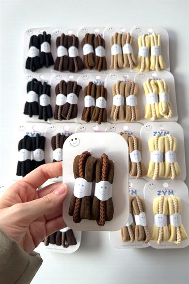 20li Karışık Renk Lastik Toka Set