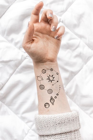 Uzay Geçici Dövme Tattoo
