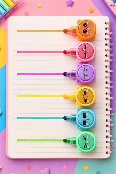 6lı Karışık Figürlü Yumurtlayan Kalem 