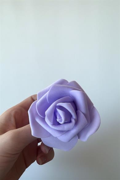 12li Karışık Renk Gül Figürlü Lastik Toka Set