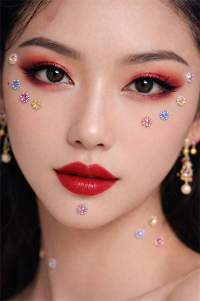 Vücut Ve Yüz Taşı/ Karışık Renk Taşlı Sticker