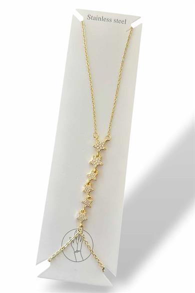 Altın Renk Yıldız Figürlü Çelik Şahmeran