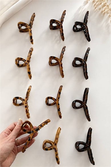 12li  Karışık Renk Mandal Toka Set