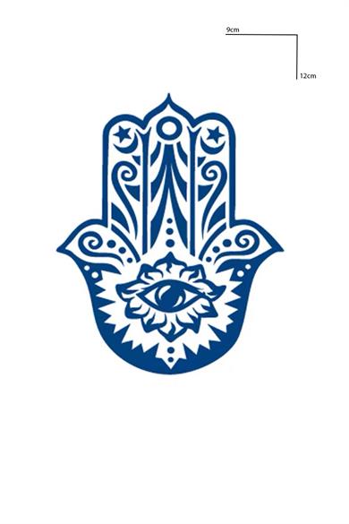 Fatma Ana Eli Figürlü 12 Saat Sonra Kararan Geçici Dövme Tattoo