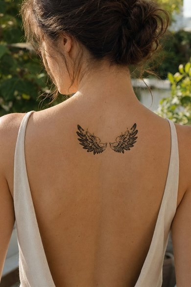 Melek Kanadı Mini Geçici Dövme Tattoo