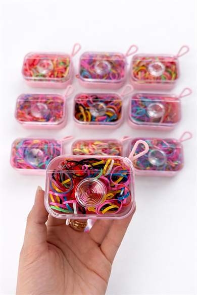 12li Karışık Renk Lastik Toka Set