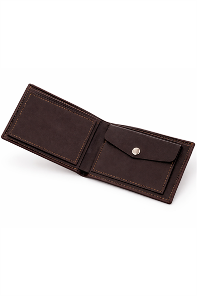 Kahverengi Deri Erkek Cüzdan
