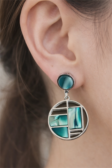 Gümüş Renk Çelik Küpe (Çift)