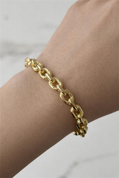 Altın Renk Metal Kelepçe Bileklik