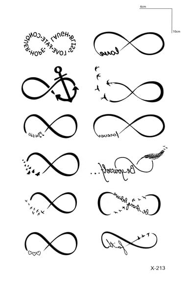 Sonsuzluk Mini Geçici Dövme Tattoo