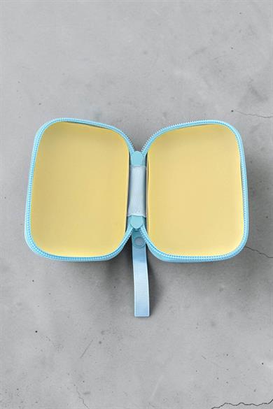 Açık Mavi Renk Emojili Çocuk Cüzdan