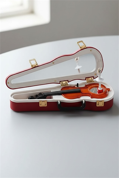 Dekoratif Balerinli Dans Eden Keman Müzik Kutusu 