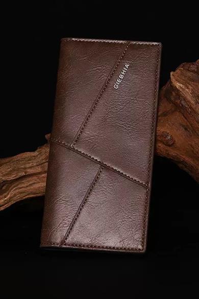 Koyu Kahverengi Deri Erkek Cüzdan/Kartlık