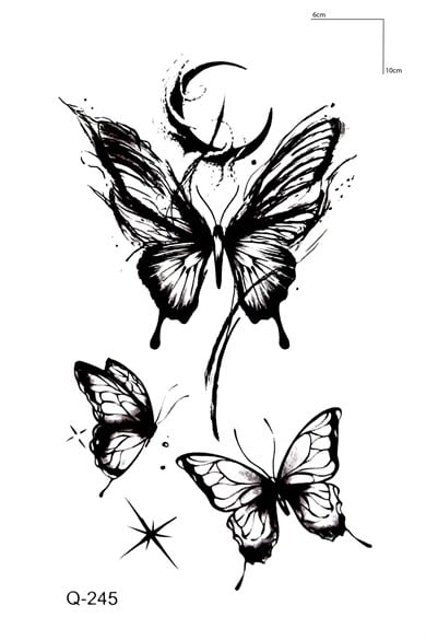 Kelebekler Mini Geçici Dövme Tattoo