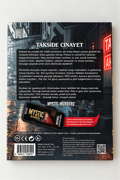 Dedektif Cinayet Çözme Oyunu-Takside Cinayet
