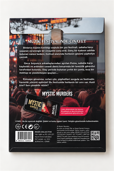 Dedektif Cinayet Çözme Oyunu-Müzik Festivalinde Cinayet 
