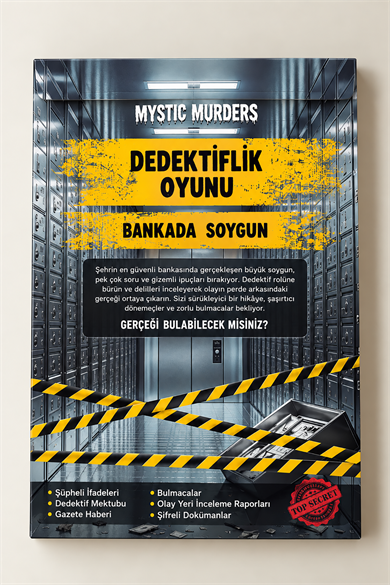 Dedektif Cinayet Çözme Oyunu-Bankada Soygun