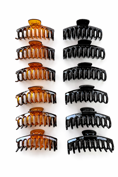 12li Karışık Renk Mandal Toka Set