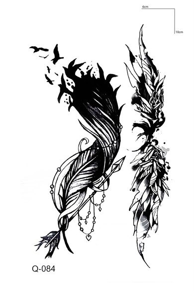 Yaprak Mini Dövme Geçici Tattoo