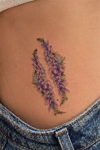 Geçici Çiçek Figürlü Mini Dövme Tattoo