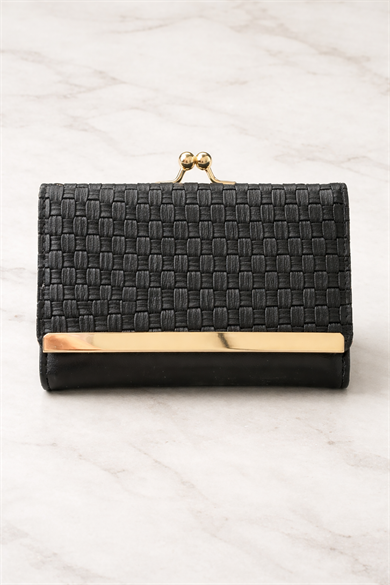 Siyah Renk Kadın Cüzdan/ Kartlık