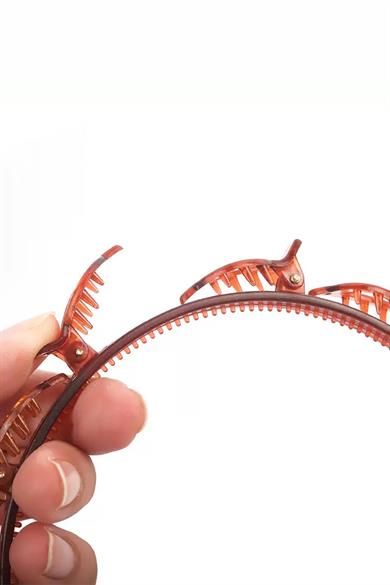 Kahve Renk Saç Bükücü Taç