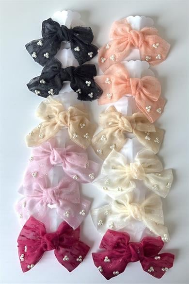 12li Karışık Renk Kurdele Figürlü Otomat Toka Set