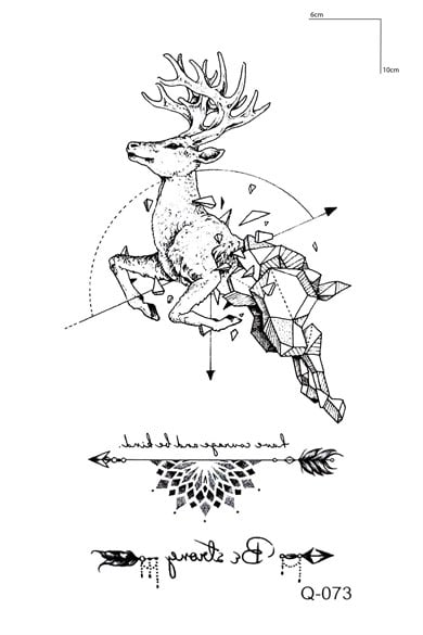 Geyik Mini Geçici Dövme Tattoo