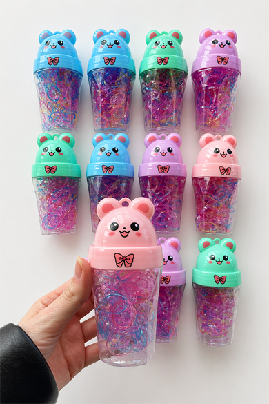 12li Karışık Renk Perma Lastik Toka Set