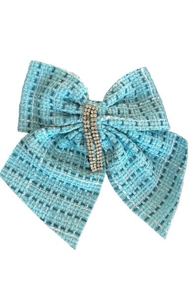 Mavi Renk Kurdele Figürlü Taş Detaylı Otomat Toka