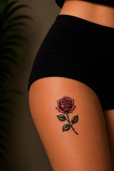 Gül Mini Geçici Dövme Tattoo