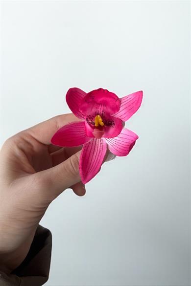 12li Karışık Renk Çiçek Figürlü Lastik Toka Set