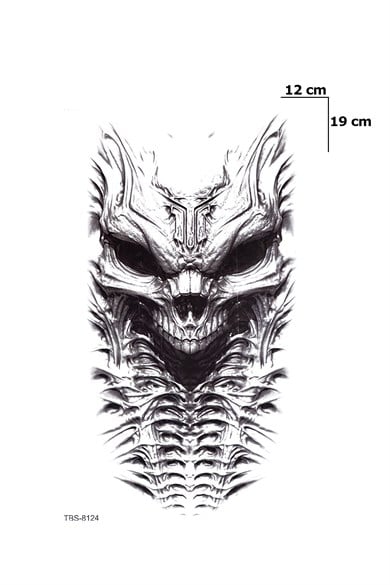 Kurukafa Geçici Dövme Tattoo