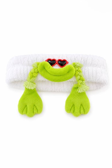 Beyaz   Renk Canavar Figürlü Peluş Saç Bandı