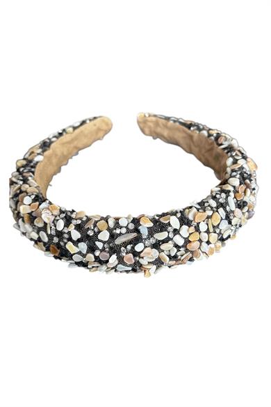 Siyah Renk Taş Figürlü Tasarım Taç