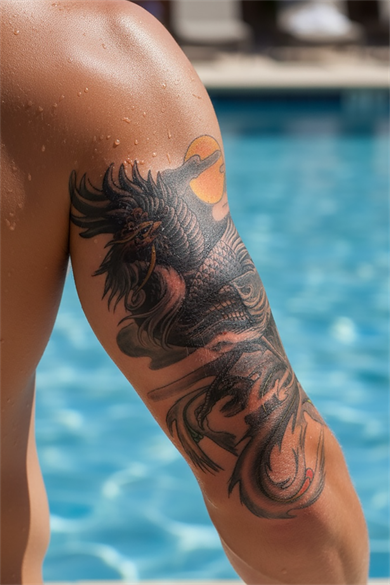 Geçici Anka Kuşu Dövme Tattoo