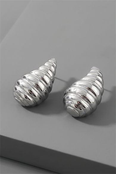 Gümüş Renk Çelik Küpe (Çift)