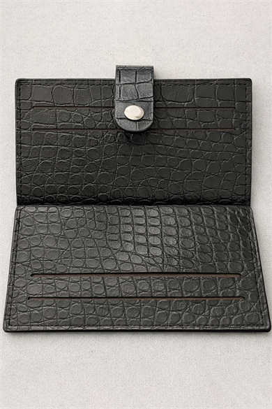 Siyah Renk Deri Kartlık/Cüzdan