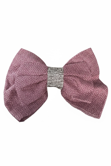 Pembe Renk Kurdele Figürlü Taş Detaylı Otomat Toka