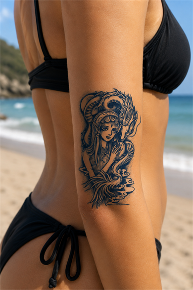 Kız Sonradan Kararan Yarı Kalıcı Geçici Dövme Tattoo