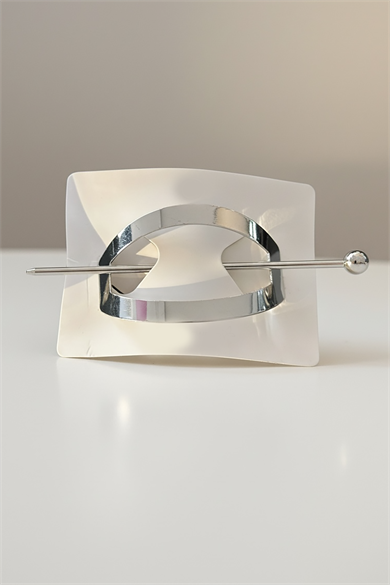 Gümüş Renk Metal Topuz Tokası  