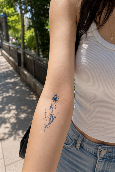 Yonca Sonradan Kararan Yarı Kalıcı Geçici Dövme Tattoo