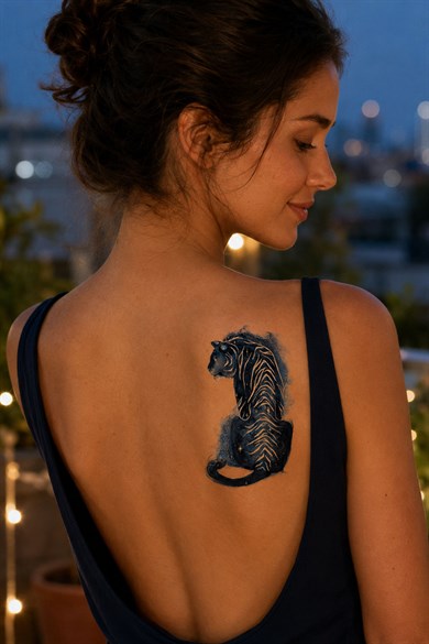 Kaplan Geçici Dövme Tattoo