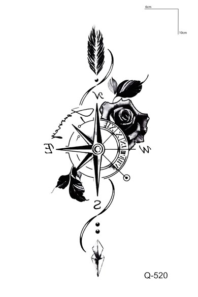 Pusula Mini Geçici Dövme Tattoo