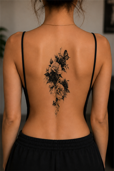 Çiçek Geçici Dövme Tattoo