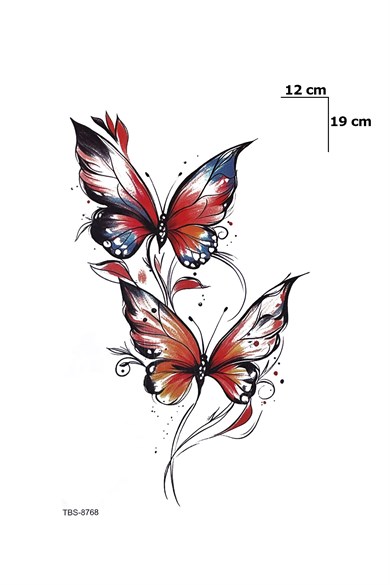 Kelebek Dövme Geçici Tattoo
