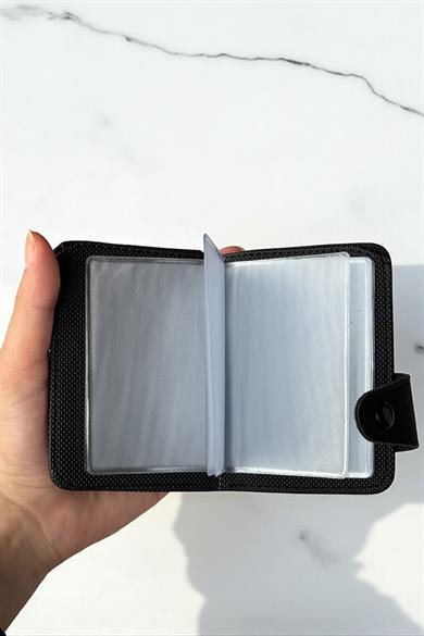 Siyah Renk Deri Erkek Cüzdan/ Kartlık