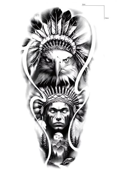 Geçici Kızıldereli Figürlü Dövme Tattoo