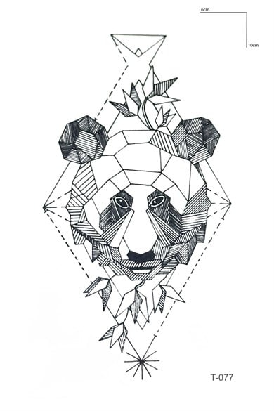 Panda Mini Geçici Dövme Tattoo