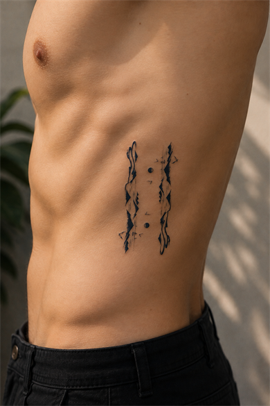 Dağ Sonradan Kararan Yarı Kalıcı Geçici Dövme Tattoo